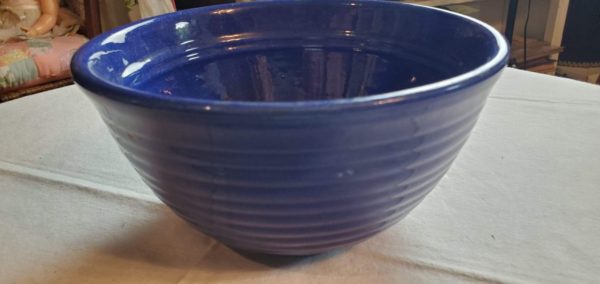 Bauer Cobalt Blue Ringed Bowl