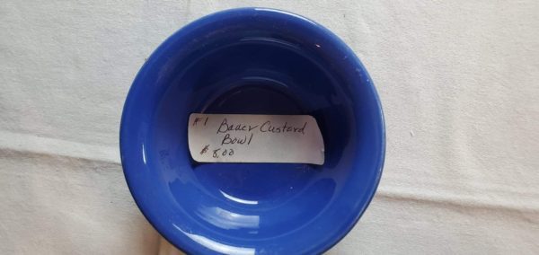 Bauer Cobalt Blue Custard Bowl - Image 3