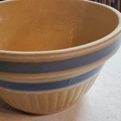 Bowl w/ Blue and White Bands