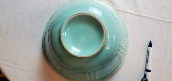 Homer Laughlin Large Turquoise Bowl - Image 4