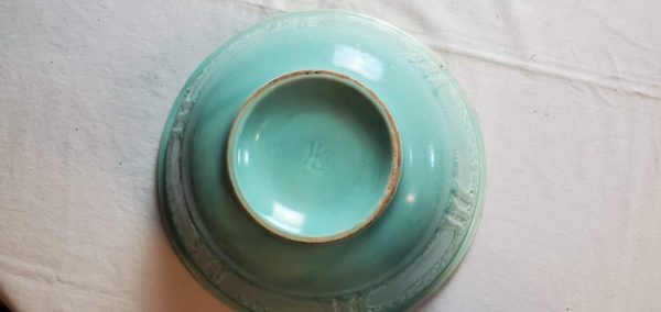 Homer Laughlin Large Turquoise Bowl - Image 5