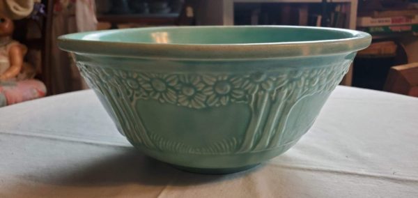 Homer Laughlin Large Turquoise Bowl