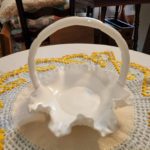 Milk Glass, Hobnail Basket