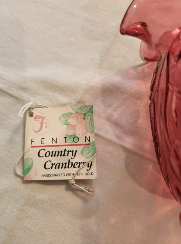 Fenton Cranberry "Daffodil" Vase - Image 3