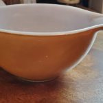 Pyrex Brown Bowl w/ Tabbed Handles