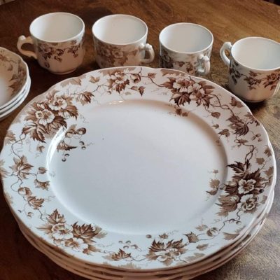 Johnson Bros. Brown Transferware Dishes