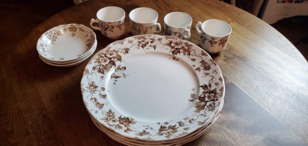 Johnson Bros. Brown Transferware Dishes