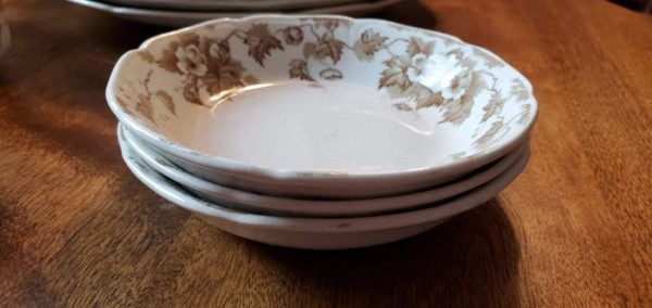 Johnson Bros. Brown Transferware Dishes - Image 4