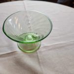 Green Depression Spiral Sherbet Bowl
