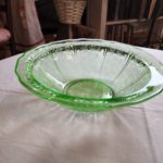 Green Depression Dinner Bowl