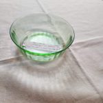 Green Depression Ribbon Bowl