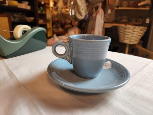 Fiesta Periwinkle Blue Demitasse Cup and Saucer