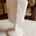 Milk Glass "Paneled Grape" Stein