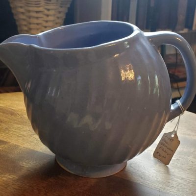Blue Swirl Stoneware Pitcher