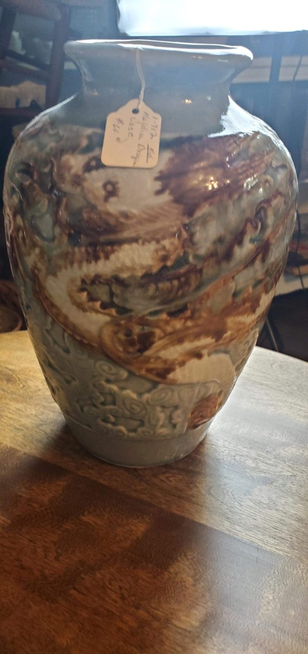 Majolica Dragon Vase