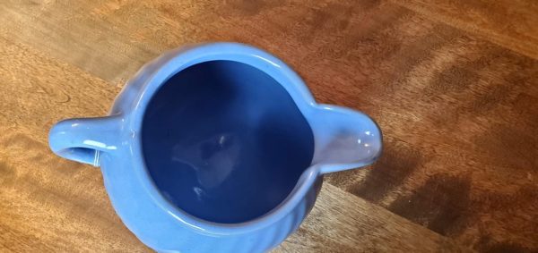 Blue Swirl Stoneware Pitcher - Image 2