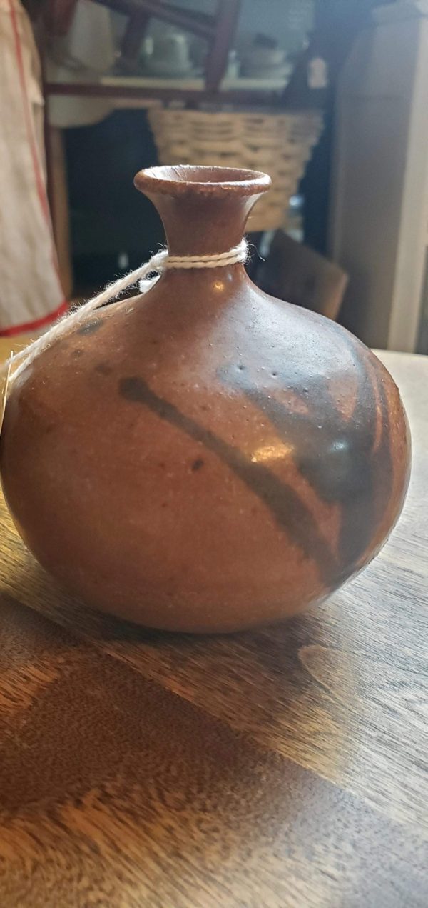 Alewine Brown/Black Pottery Vase - Image 2