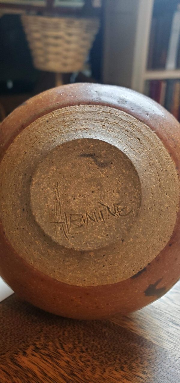 Alewine Brown/Black Pottery Vase - Image 3