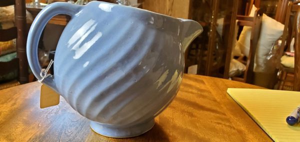 Blue Swirl Stoneware Pitcher - Image 6