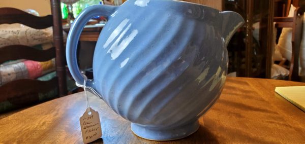 Blue Swirl Stoneware Pitcher - Image 5