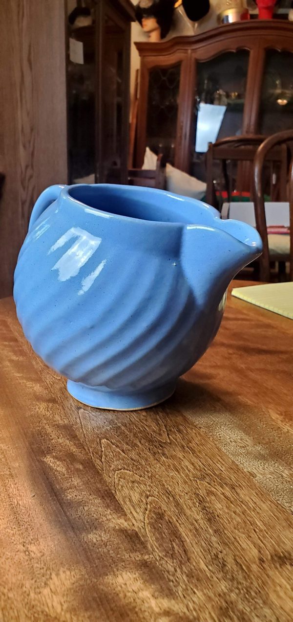 Blue Swirl Stoneware Pitcher - Image 3