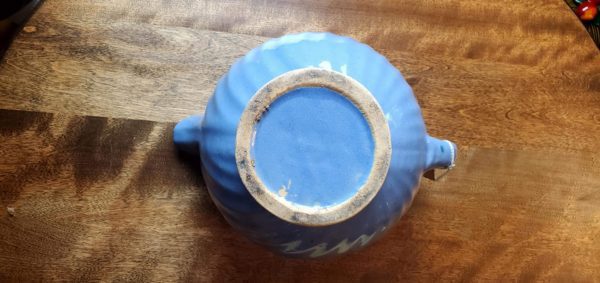 Blue Swirl Stoneware Pitcher - Image 4