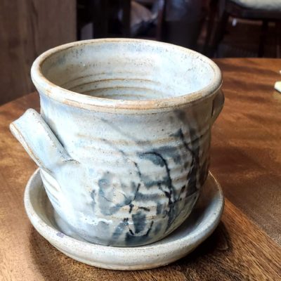 Wade Pottery Mini Flower Pot w/ Drip Pan