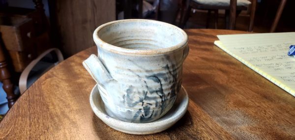 Wade Pottery Mini Flower Pot w/ Drip Pan