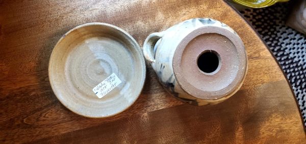 Wade Pottery Mini Flower Pot w/ Drip Pan - Image 3