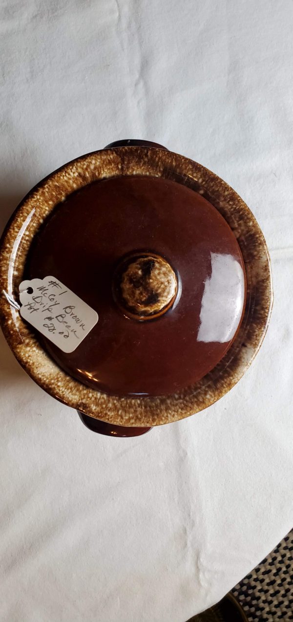 McCoy Brown Drip Bean Pot - Image 2