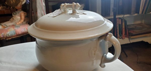 Old Chamber Pot w/ Lid - Image 3