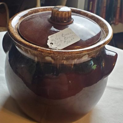 McCoy Brown Drip Bean Pot