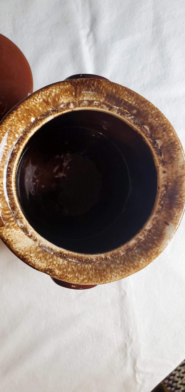 McCoy Brown Drip Bean Pot - Image 3