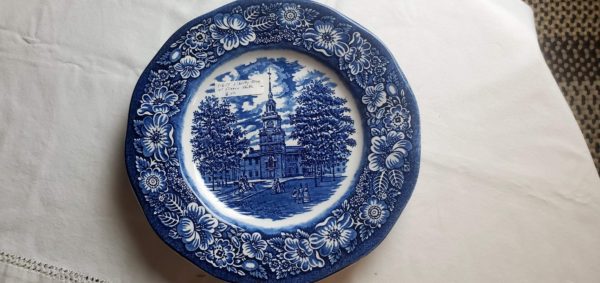 "Old Colonial Scenes" Liberty Blue Dinner Plate - Image 2