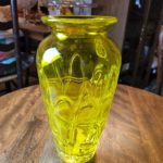 Hand Blown Yellow Vase