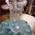 Clear Bubble Glass Vase