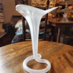 Satin White Trumpet Vase