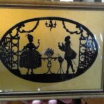 Colonial Couple Silhouette Picture