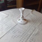 Milk Glass Candle Stick