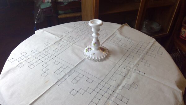 Milk Glass Candle Stick